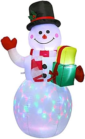 Пет Домейни Надуваеми Коледна Украса Външно Коледно осветление Надуваема Кукла Снежен човек Градински Подпори Светлини
