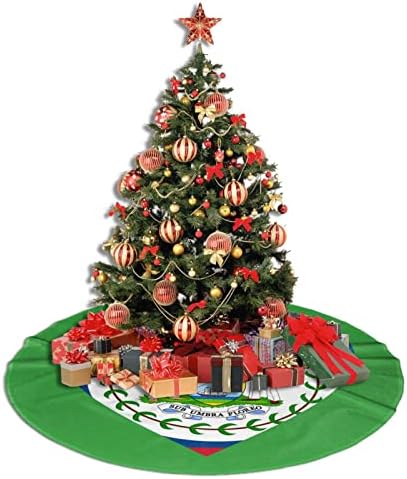 Пола за Коледната Елха, 30-48 Инча Любов Флаг Белиз Дърво Подложка за Коледна Украса Празнични Украси за Партита