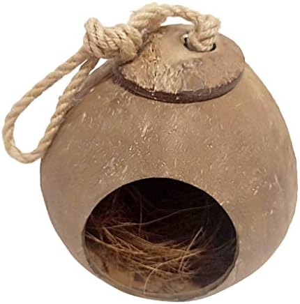 Птичья клетка Птица Къща на околната Среда домашни любимци Материал Красиво Гнездовое гнездо Текстура на естествена черупката на кокосов