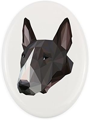 Териер, Надгробная Керамична плоча с Изображение на Куче, Геометричния