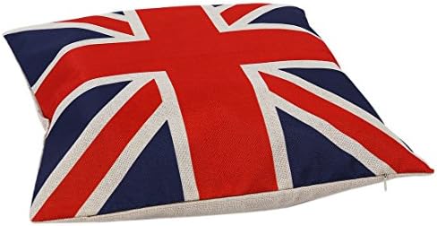 Huacel Британски Ретро Стил, Калъфка Флаг Union Jack, Памучен Бельо Декоративна Квадратна Калъфка за възглавница, Калъфка