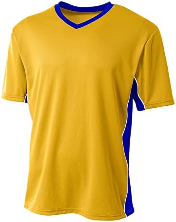 Спортни дрехи Формат А4 Футболна 2-Цветна Лента С V-Образно деколте, Джърси С Дишаща Мрежа, А Топ