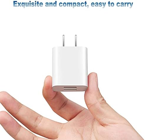 USB Монтиране на Зарядно Устройство 2 опаковки Двоен Кубичен Включете захранващия Адаптер за зареждане Тухла за Apple iPhone 14/13/12/XS