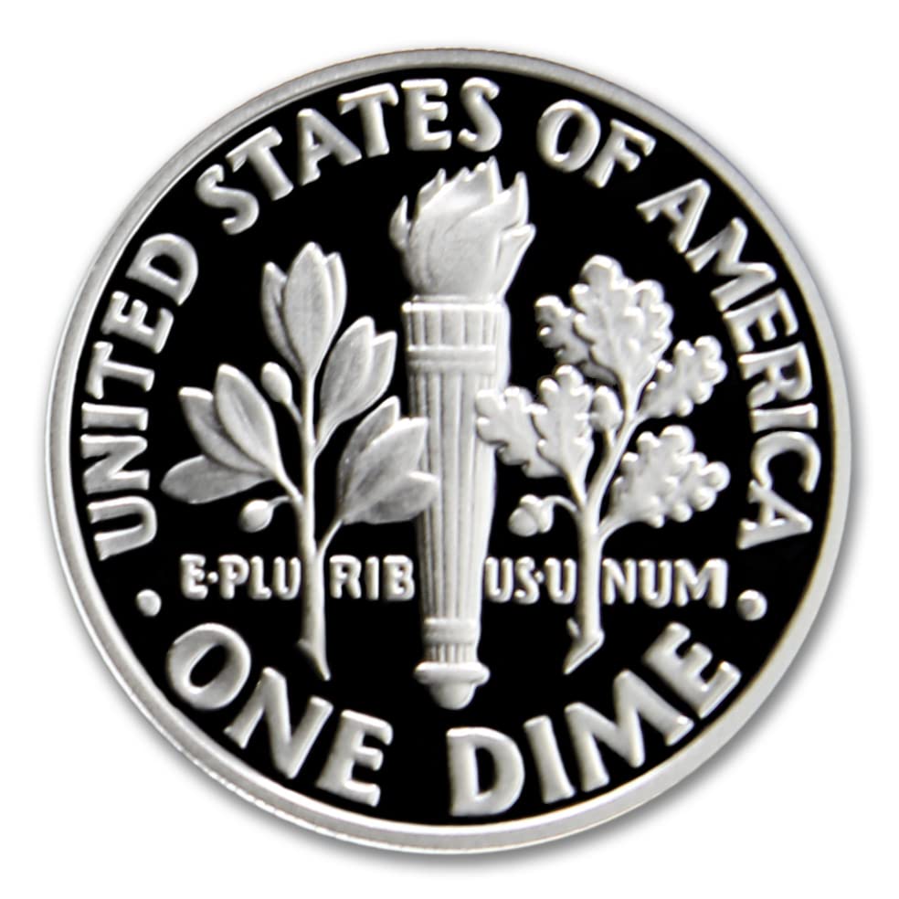 Десятицентовая монета от американския сребро 2022 г. (капсула) със сертификат за автентичност 10 цента Доказателство на продавача