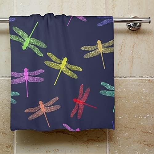 Цветно Стилизирано Кърпа за миене на съдове с Насекоми-Стрекозами 28,7 х 13,8, Кърпички За Лице От най-добрите Влакна, Высокоабсорбирующие