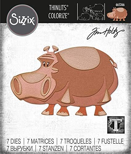 Комплект печати Sizzix Thinlits 7PK Bernice Colorize от Тим Хольца, 665366, Многоцветен