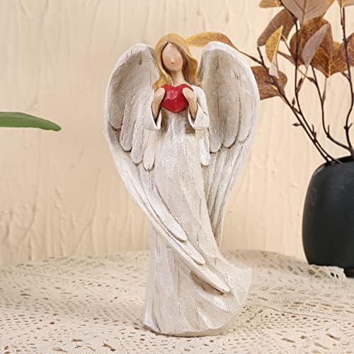 Hodao 8,9-инчов Скулптура Молящегося Ангел от смола, Статуетка за подарък, Декорация на дом, Моли статуя на Ангел в паметта, изящно изрязани