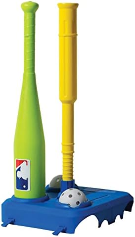 Комплект детски бейзболни тениски Franklin Sports MLB - Гигантски Пластмасови бита с възможност за регулиране на топката