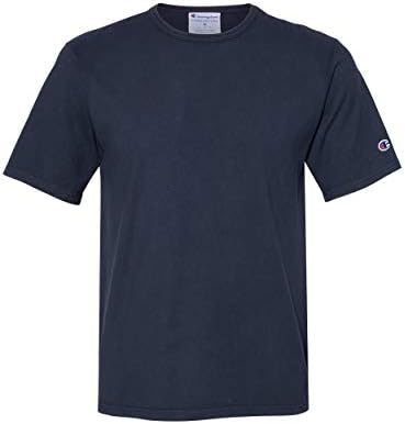 Тениска с къс ръкав, която е боядисана в цвета на мъжки дрехи Champion (CD100)