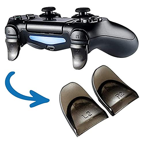 MMOBIEL 2 Двойки Бутони за разширяване на Спусъка R2 L2 за контролери на Playstation 4 PS4, PS4 Slim, PS4 Pro Dualshock Професионални
