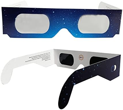 Хартиени очила за слънчево затъмнение SEIC, произведени в завода, одобренном НАСА, с абажуром Eclipse, сертифициран CE