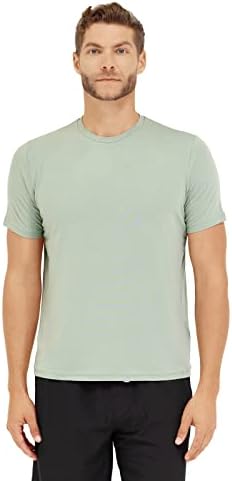 Мъжки t-shirt Somewhere Sunny UPF 50 + от бамбук за всеки ден | Маслянисто-Мек Силует на вратата, защита от uv