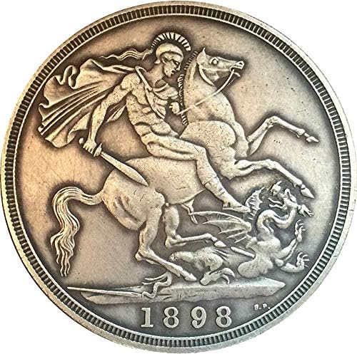 Монета на Повикване Великобритания 1898 1 Краун Виктория 3 - аз съм Копие на Портрета на Монети Колекция Бижута Подаръци Колекция от