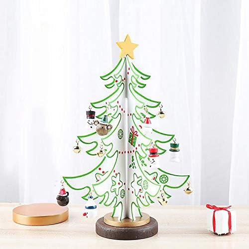 XIOS Коледна Украса Украса за зимните Празници, Коледно Дърво Настолни Декорация на Дървени Коледно Дърво За Парти Начало