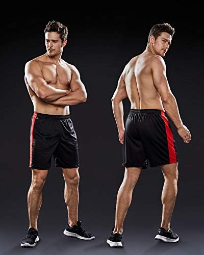 Мъжки къси панталони за активно баскетбол ATHLIO 1, 2 или 3 опаковки, Шорти за бягане във фитнеса, бързо съхнещи Окото Спортни къси Панталони