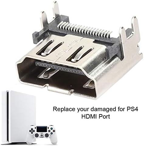 Mxzzand Взаимозаменяеми HDMI порт, Амортизирующий Съвместимост с PS4 PRO-2000