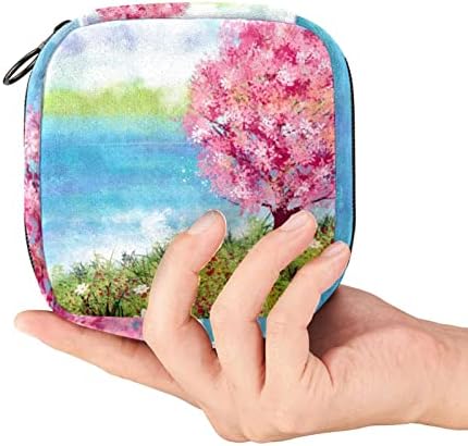 Торбички за събиране на Тампони за жени и Момичета, Чанта За съхранение на Хигиенни Кърпички, Лека Чанта за Менструална Купата