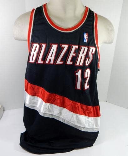 2003-04 Портланд Трейл Блейзърс Скот Пэджетт №12, издаден в черна фланелка 52 4 - Употребяван мач в НБА