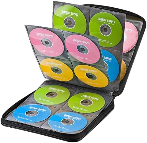 Калъф за cd-та SANWA с Капацитет 160, Дълги Ръкави за cd-та, Преносим Кутия За съхранение на DVD, VCD, Преносим Чанта с цип,