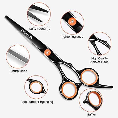 Комплект ножици за подстригване на коса TASALON - Универсален комплект ножица за подстригване на коса - Професионални ножици