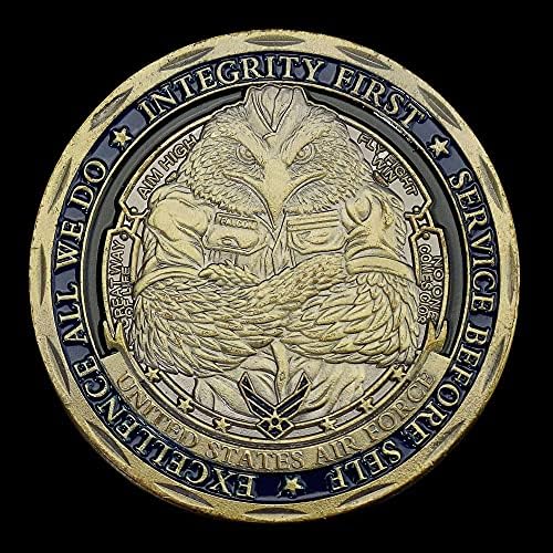 Монета на Повикване на военновъздушните сили на САЩ, покрит с мед, Катедра военновъздушни сили, Сувенир, Подарък, Възпоменателна Монета