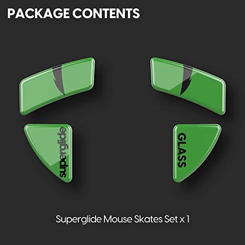 Superglide - Най-бързи и гладки крачета на мишката / Кънки от ултра силна безупречно стъкло На бърза гладка и здрава подметка