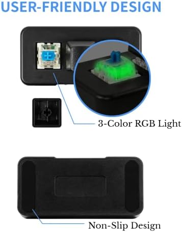 Програмируема Клавиатура Yunseity с 3 Комбинации, Безжична, Bluetooth, Мини-USB-клавиатура с RGB подсветка, Детска Механична