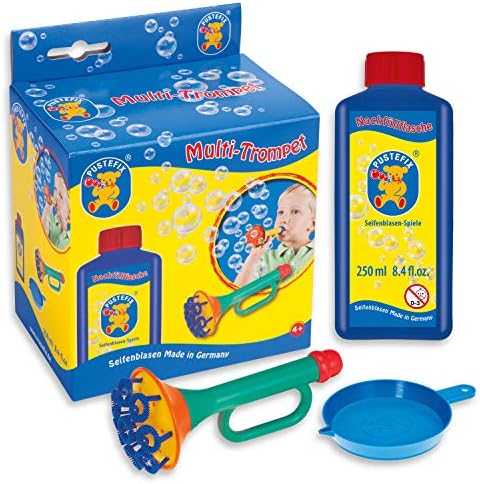 Играчка за духаше мехури PUSTEFIX Multi Bubble за деца, в комплекта е включен вентилатор, за тръби, бутилка за мехурчета