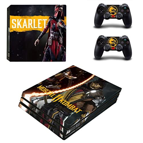 За PS4 ОБИЧАЙНАТА игра Ninja Mortal Best War Kombat X Стикер на корицата на PS4 или PS5 За конзолата PlayStation 4 или 5 и контролери Vinyl