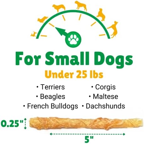 Набор от лакомствата Лъки Premium за малки кучета – 20 карата Малки дъвченето на каучук от сурова кожа, увити в пилето, и е на