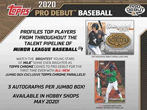 2020 Topps Pro Дебют Бейзболен HTA Hobby Jumbo 8-Box Case