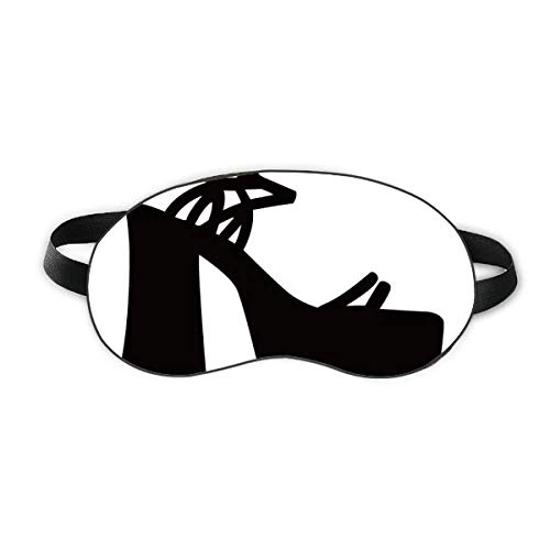 Черни дамски Обувки на Висок Ток С Контурным Модел Sleep Eye Shield Мека Нощна Превръзка На очите Със Сенчести покритие