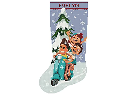Коледни Чорапи, Схеми за Кръстосан бод за възрастни PDF, Персонализирани с име, Модерни Подсчитанные Прости Празнични Чорапи със собствените