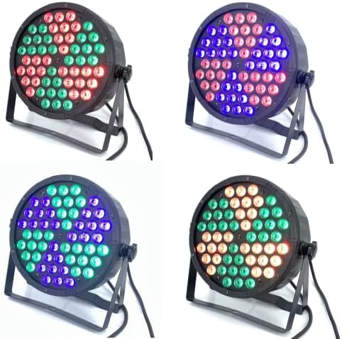 LED Par Light 54 x 2 W, Сценично Осветление 54 LED RGB DJ Par Осветление, сценично осветление за сцени с дистанционно управление