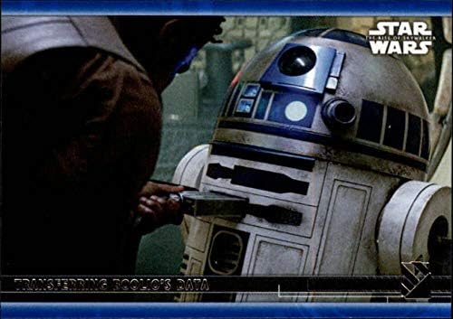 2020 Начело Star Wars The Rise of Skywalker Series 2 Blue 6 Трансфер на данни за търговия карти Boolio R2D2