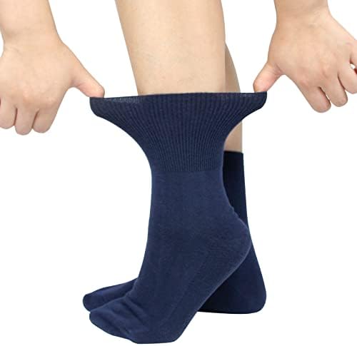 Чорапи Diabetic Crew за жени и Мъже с Диабет, за Нищо не Задължаващи, Свободни Чорапи за връхни Дрехи, 5 Двойки