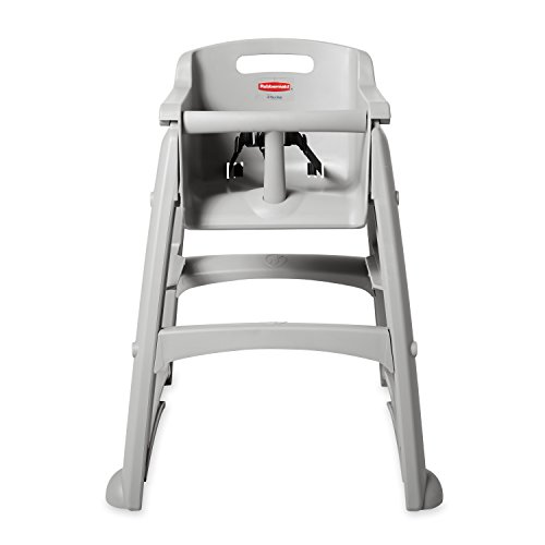 Rubbermaid Commercial Products Здрав столче за хранене за дете, Предварително монтиран, Platinum (FG780608PLAT)