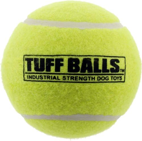 PetSport USA 4 Гигантски топки от туф за големи кучета [Безопасни за домашни любимци не са токсични индустриални топки StrengthTennis