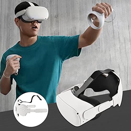 Главоболие, колани YOOSA за слушалки Oculus Quest 2 Elite VR, които намаляват Налягането в главата, Регулируема лента за глава, малка