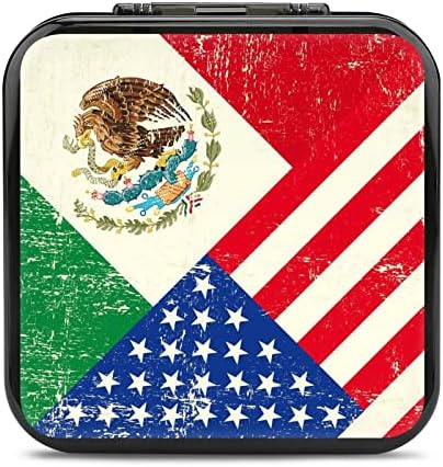 Калъф за игра на карти с флага на САЩ и Мексико за ключ с Индивидуален Дизайн Switch Lite Преносим Кутия За Съхранение