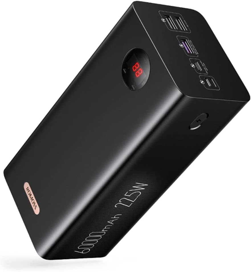 Захранване ROMOSS PEA60 60000mAh + Силиконов калъф (черен)