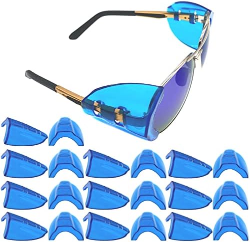 KMDJG 10 Чифта защитни очила със странични плочи, странични Въздушни щитове, Подходящи за рамки за очила, малки и средни (10 двойки