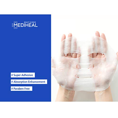 Ампульная маска Mediheal I. P. I Lightmax EX. Опаковка от 10 Памучни кърпички за лице с витамин С и ниацинамидом за Премахване