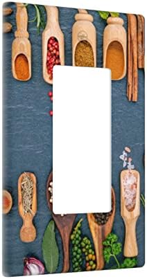 Кухненски Стенни Плочи на Кутията с едно Завъртане на ключа за лампата на Светлината Декоративни Плочи Прекъсвач и Капачки на