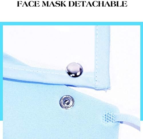 6 Опаковки Черна маска за лице с подвижен щит за очите, Защитно Дишаща маски за лице, за възрастни, за Многократна употреба Миещи