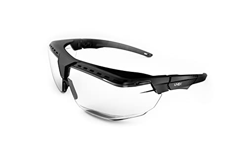 Защитни очила Uvex by Honeywell Avatar OTG (over стъкло), прозрачни лещи със защита от драскотини в черна рамка (S3850)