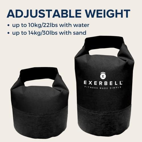 Спортни тегло Exerbell – Сгъваем и регулируем гиря – Гиря с вода и торби с пясък – Мощност треньор Kettle Bell kettle Ball кеттлбол kettel