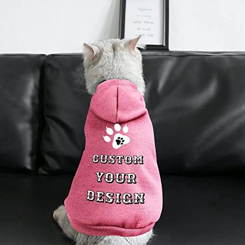 Индивидуална Hoody с качулка за кучета и Котки, Персонални със Собствените си Ръце Топло Hoody-Пуловер За домашни Любимци, Произведени