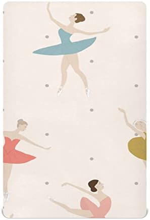 Пищови за Танцьори на балет за Момчета И Момичета Pack N Play Sheet Меки Дишащи Мини-Пищови 39 x 27
