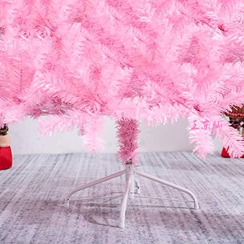 Изкуствена Коледна Елха TOPYL Pink, 6 ФУТА висок клас Неосвещенная Навесная Смърч, Пълна с коледно Дърво с Метална поставка, Лесна за